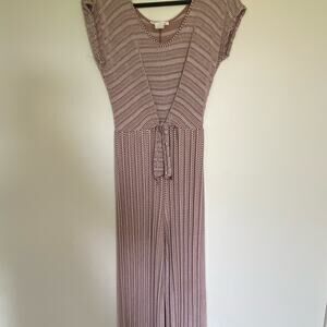 Tan Boho/Tribal Jumpsuit